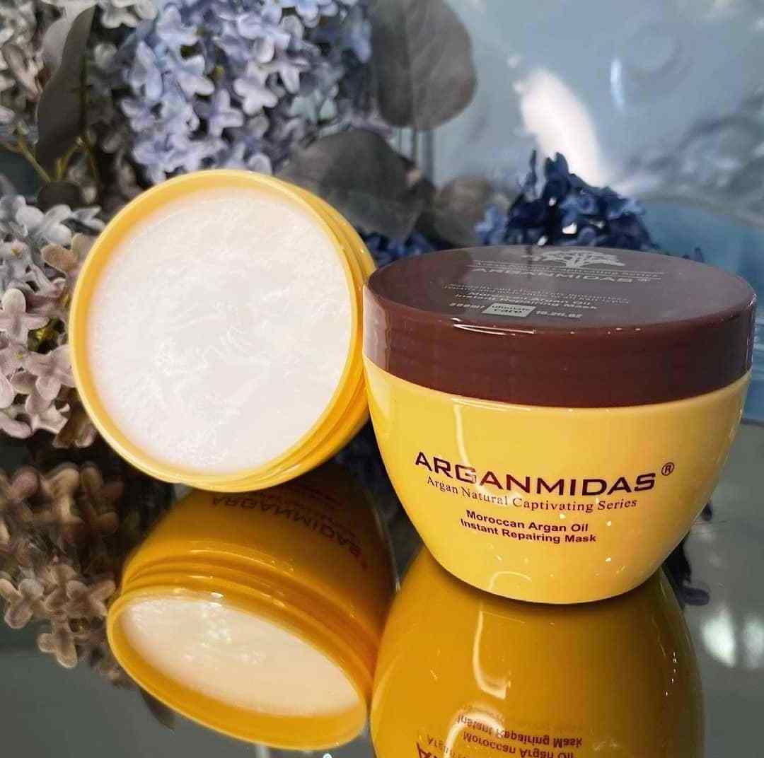 Arganmidas organic argan oil hair mask treatments moisturizing repairing salon keratin hair mask collagen 300ml