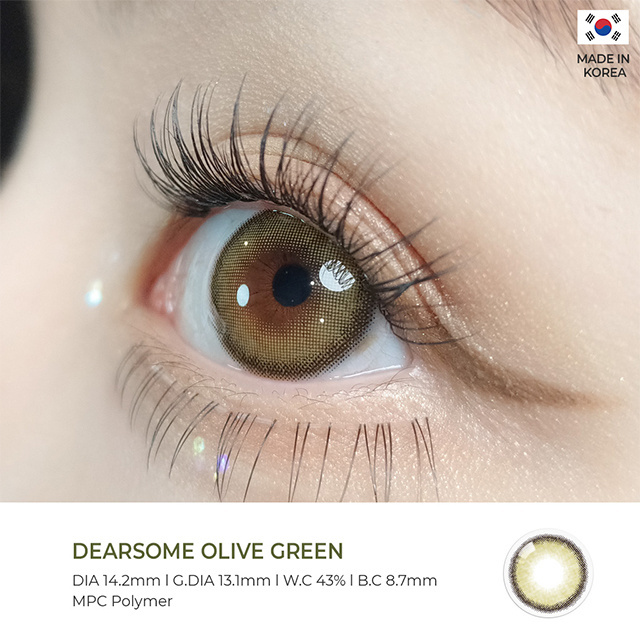 [DEARSOME OLIVE GREEN] High quality korea contact lens New Arrival Product In Korea The Best Selling In Korea