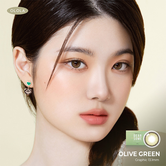 [DEARSOME OLIVE GREEN] High quality korea contact lens New Arrival Product In Korea The Best Selling In Korea