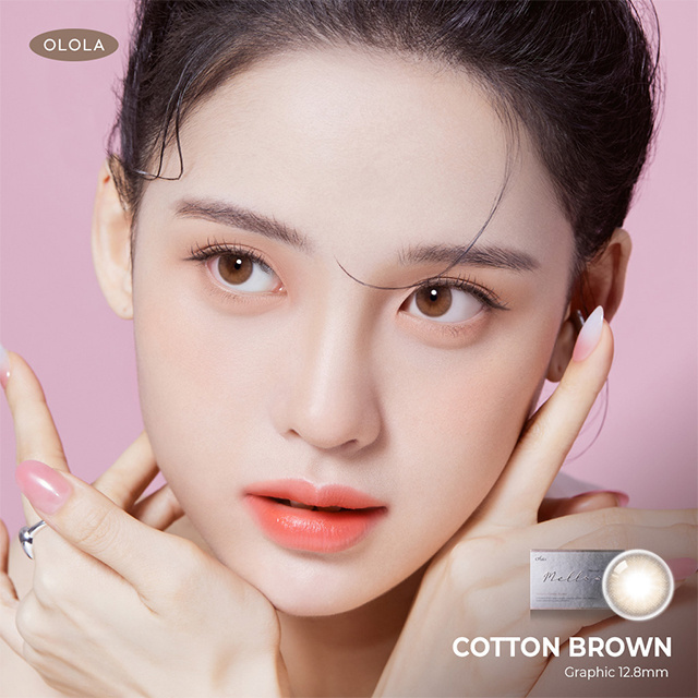 [OLOLA] Natural Color Contact lens Daily Soft Color eye Contact Lenses (Mellows Muse Brown 1 Day) korea product