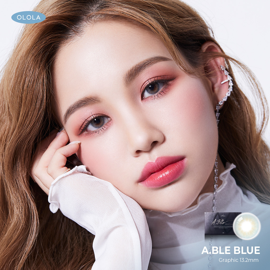 [able blue] 1 Year Colored Contact Lenses Sweety Green Color Lens Best Price and Quality Lenses Eye Contact