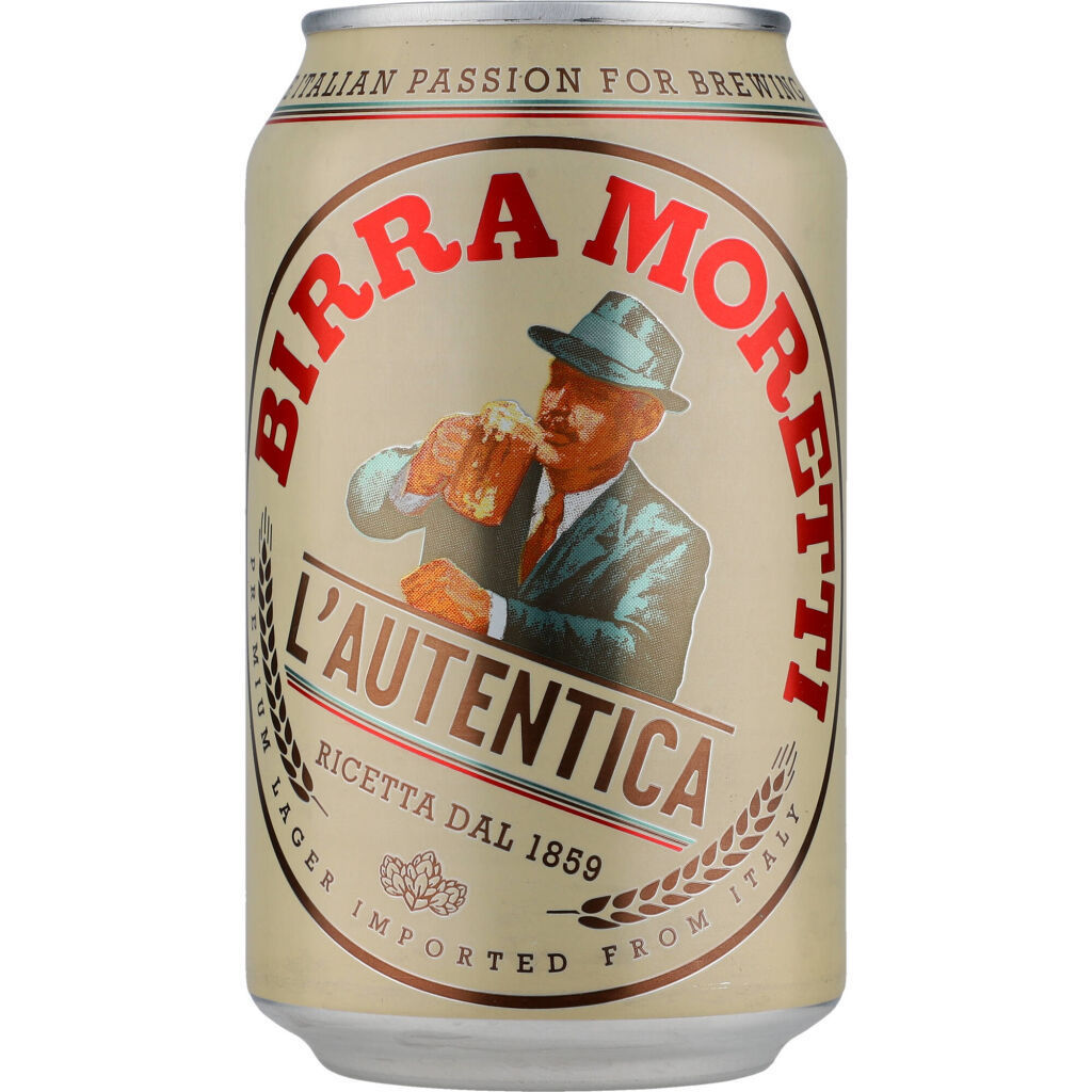 Made In Italy Birra Moretti Beer In Bottle 66 Cl - Premium Italian Lager Beer - 24 x 330 ml - 4.6 % ABV