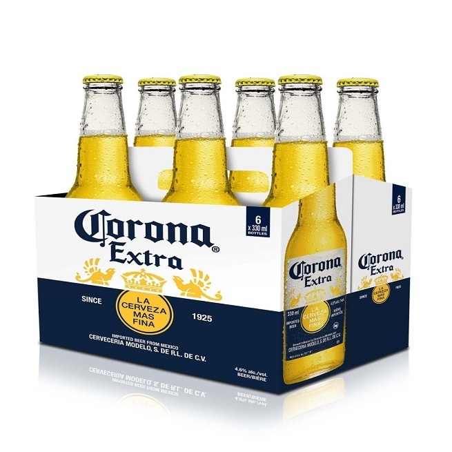 corona beer box,	corona beer can and 	corona beer extra alcohol content