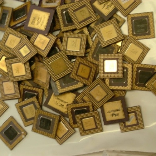 Original Gold plate Cpu Pins Scrap