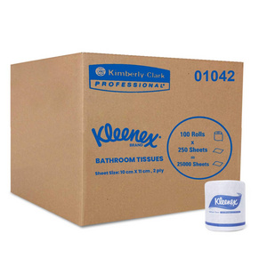 Kleenex Toilet Tissue Rolls - Ultra Soft (3 ply) + Moist Toilet Tissue