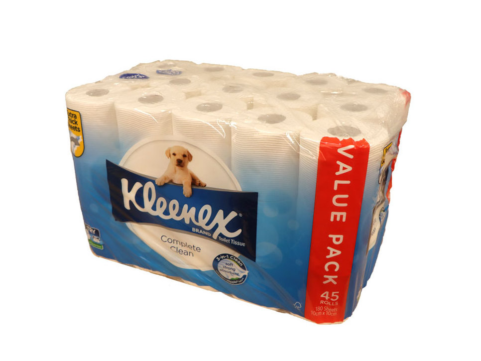 Kleenex Toilet Tissue Rolls - Ultra Soft (3 ply) + Moist Toilet Tissue