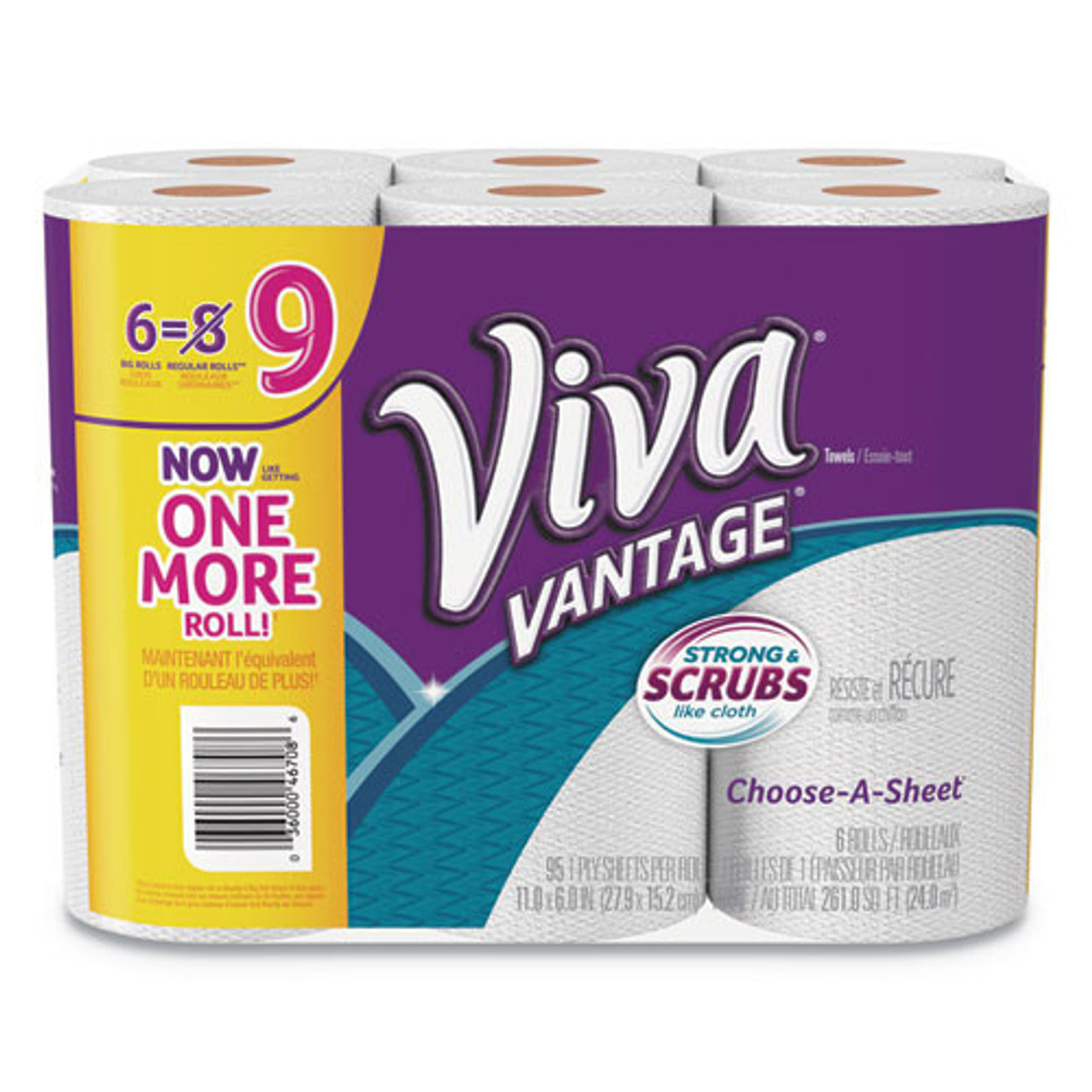 Viva Multi-Surface Cloth Choose-A-Sheet Paper Towels - 6 Pack/ Viva Paper Towels Choose-A-Sheet 1-Ply | Toilet Paper