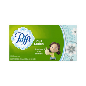 Puffs Plus with Lotion Facial Tissue, 124 Sheets, 10 Ct