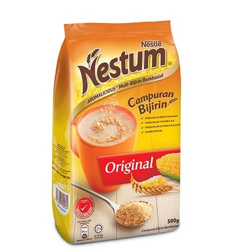 Nestum All Family 3-in-1 Instant Cereal Milk Drink and 1-Pack Nestle Cereal Snack Bundle Milo or Koko Krunch or Honey Star 30 G