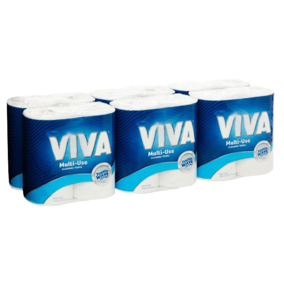 Viva Multi-Surface Cloth Choose-A-Sheet Paper Towels - 6 Pack/ Viva Paper Towels Choose-A-Sheet 1-Ply | Toilet Paper