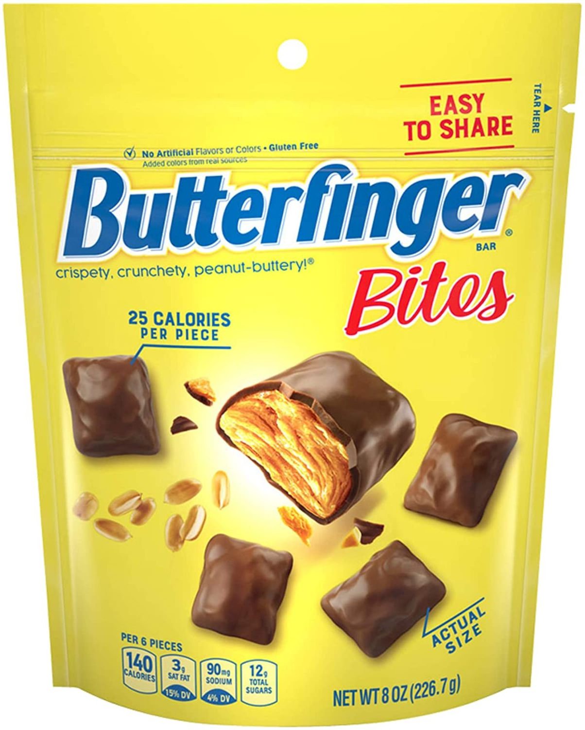 Butterfinger Full Size Chocolate Bars - 6ct (American Product)-Nestle Butterfinger  Single Candy Bars 1.9 Ounce (pack Of 36)