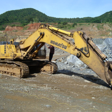 Construction Equipment Used Komatsu PC600-6 Crawler Excavators In High Condition