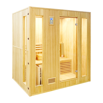 factory direct sale i ndoor solid wood hemlock cedar sauna room hot selling wet steam home sauna