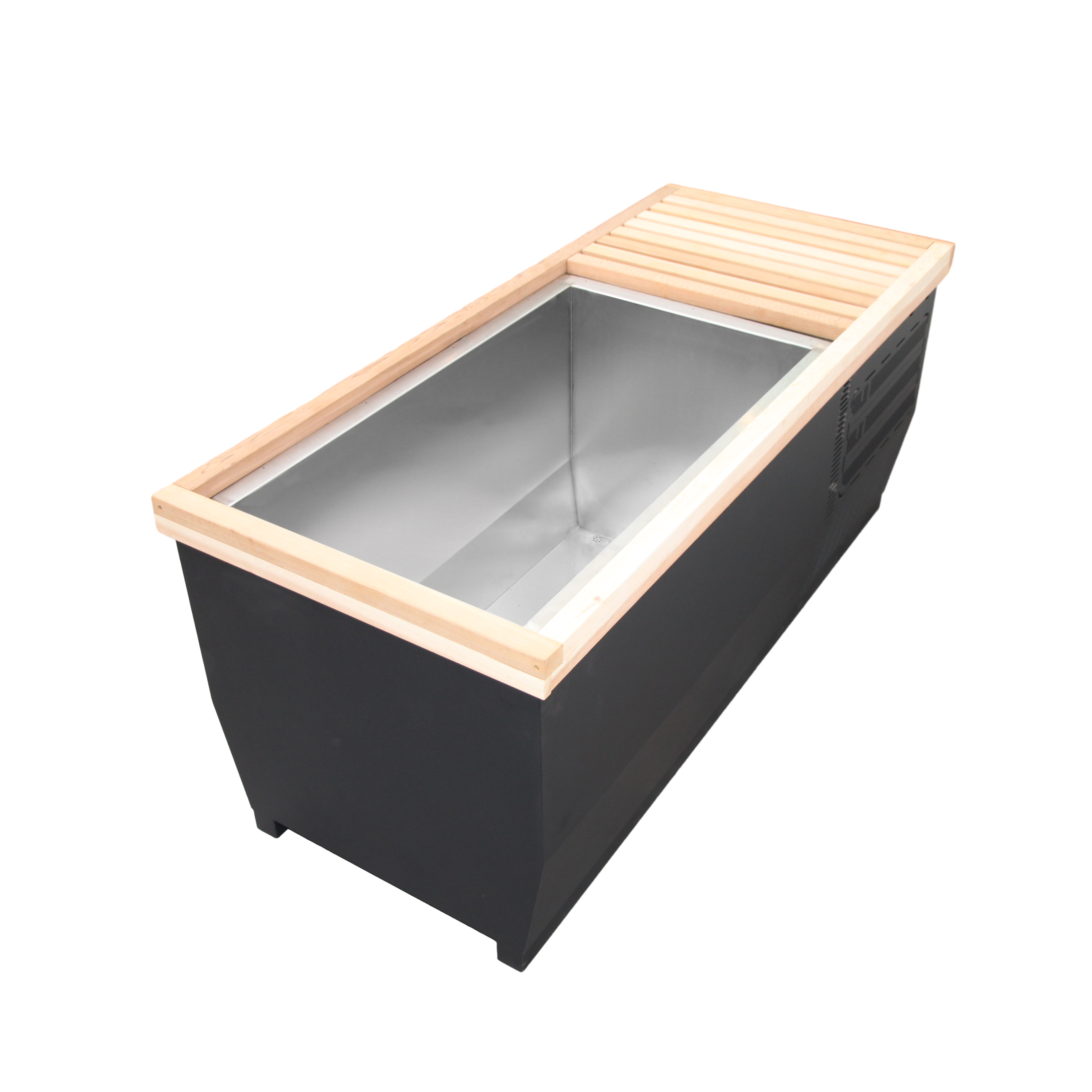 hot selling outdoor rectangle cold plunge tub modern design stainless steel ice bath spa tub