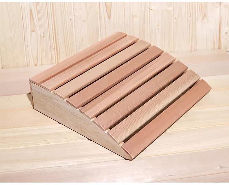 Dry Sauna Accessories wooden pillow luxury sauna