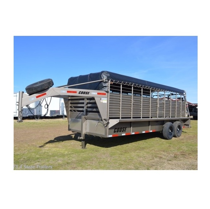 livestock trailer animal transport cattle fence semi trailer livestock carrier truck with 3 axles fence cargo