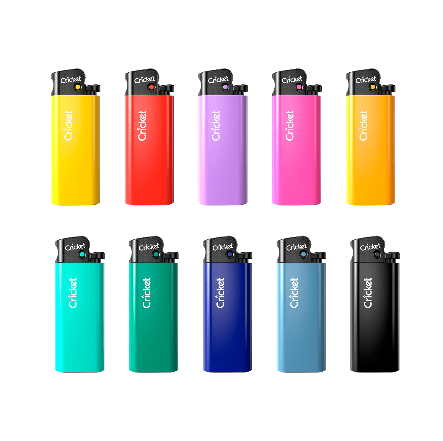 Buy Cricket Pocket Cigarette Lighter - Mini, Fluorescent, Disposable, Assorted Colour Online At Best Price