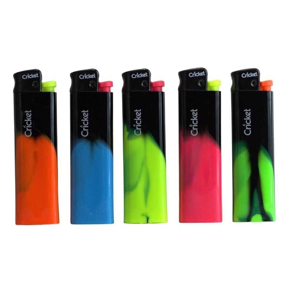 Buy Cricket Pocket Cigarette Lighter - Mini, Fluorescent, Disposable, Assorted Colour Online At Best Price