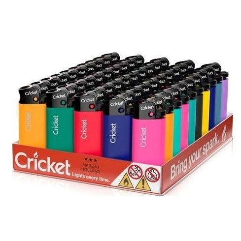 Cricket Original, Black & White Disposable Lighters, 5 Pack