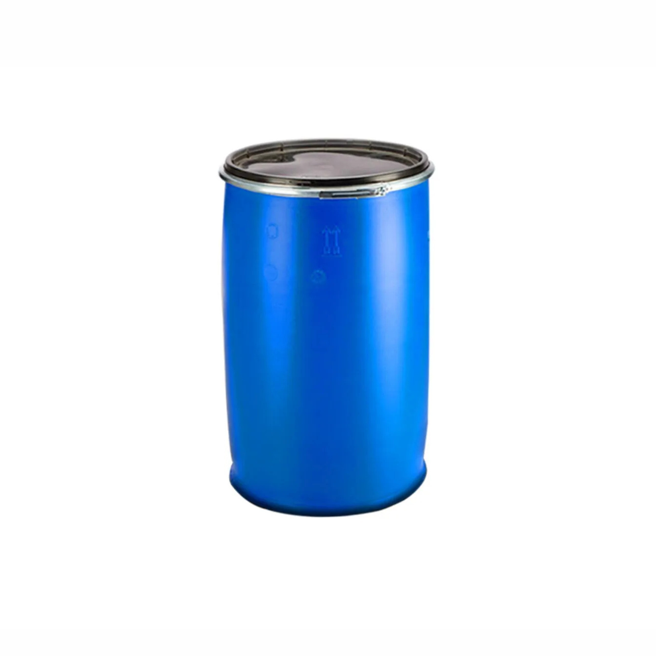 used plastic drum blue HDPE chemical barrel 200 litre/KG blow molding bucket double lid 55 gallon plastic drum