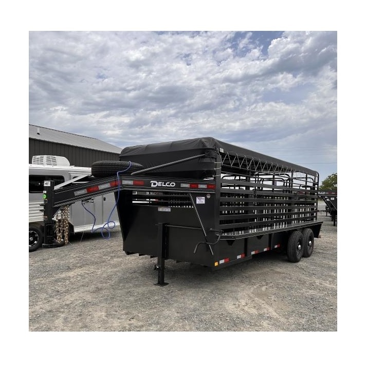 livestock trailer animal transport cattle fence semi trailer livestock carrier truck with 3 axles fence cargo