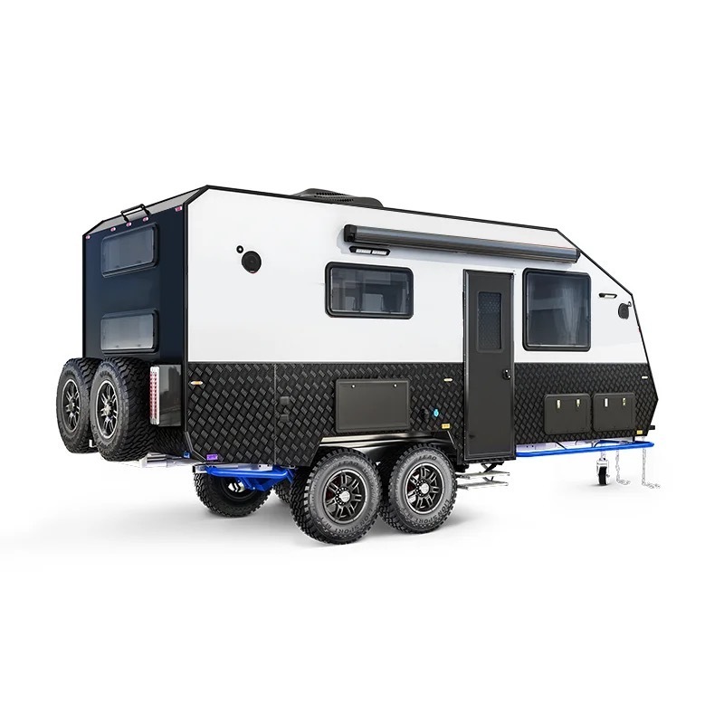 New Luxury Comes with solar panels and furniture airstream small expedition 4x4 offroad camper trailer