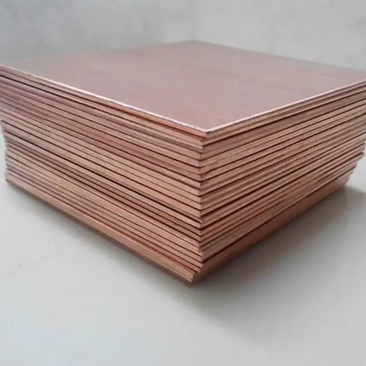 3mm 5mm 20mm 99.99% electrolytic copper cathodes sheet C10100 Cooper Plate copper cathode plates for sale