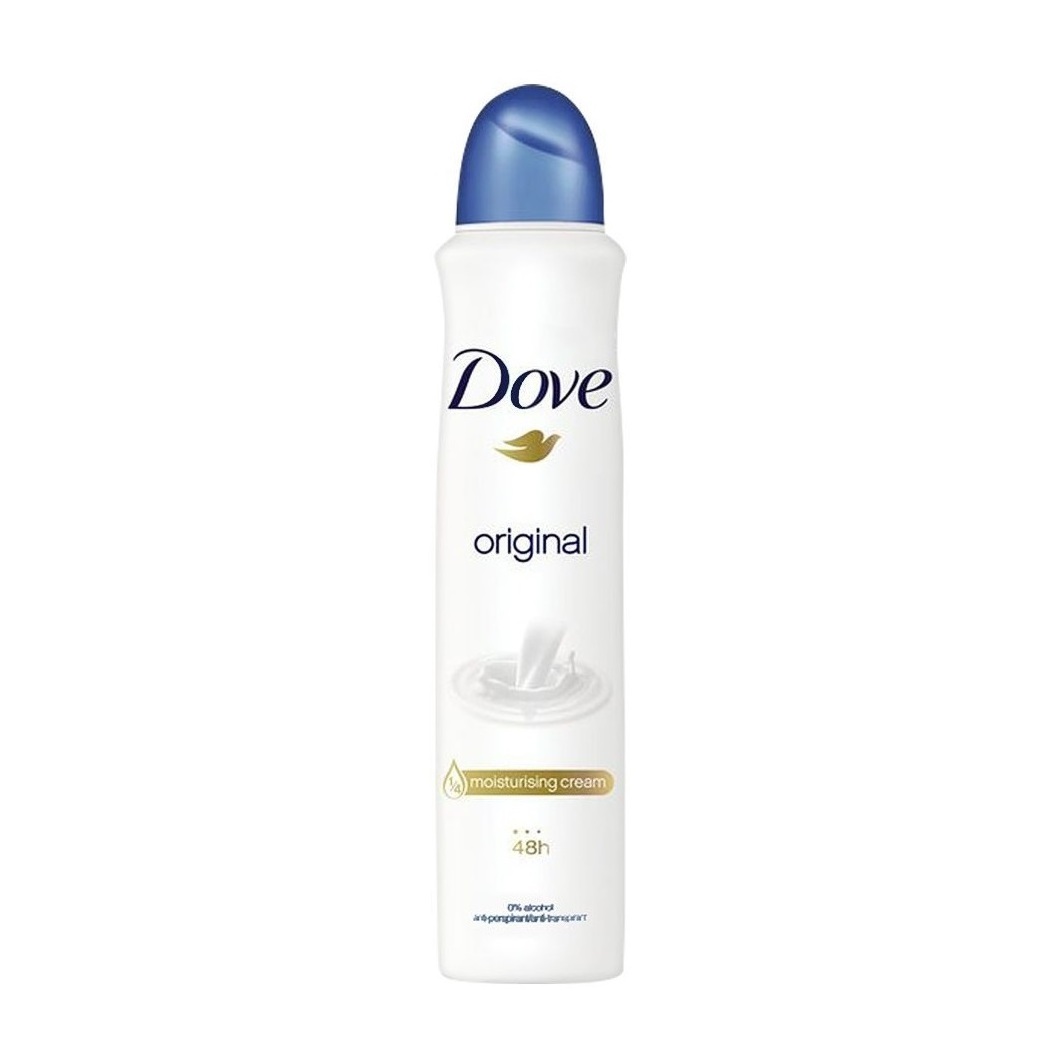 6 Pack Dove- Women Odour Protection Anti-Perspirant Body Spray Deodorant, 250ml