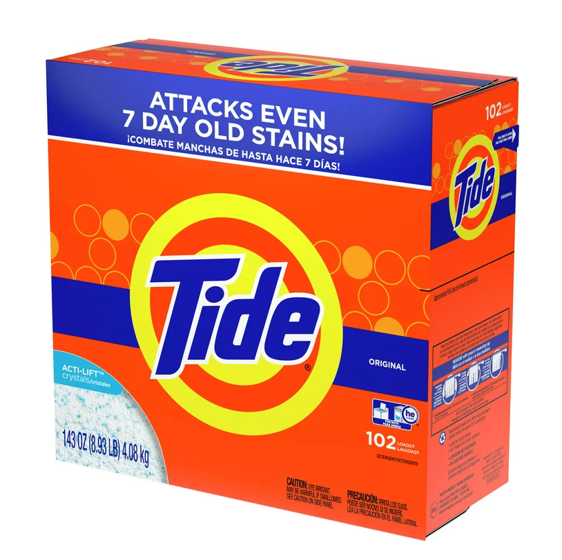 Tide Powder Laundry Detergent, Original, 133 loads, 4.7 kg