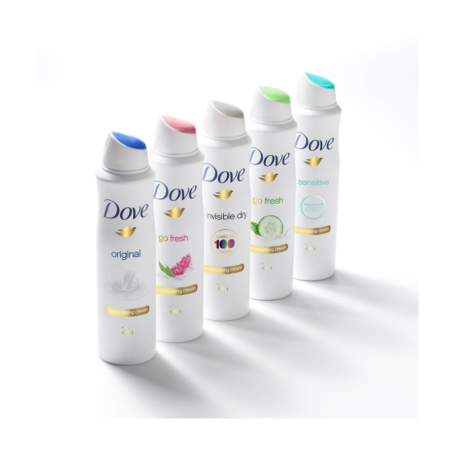 DOVE SPRAY ANTIPERSPIRANT DEODORANT 150ML