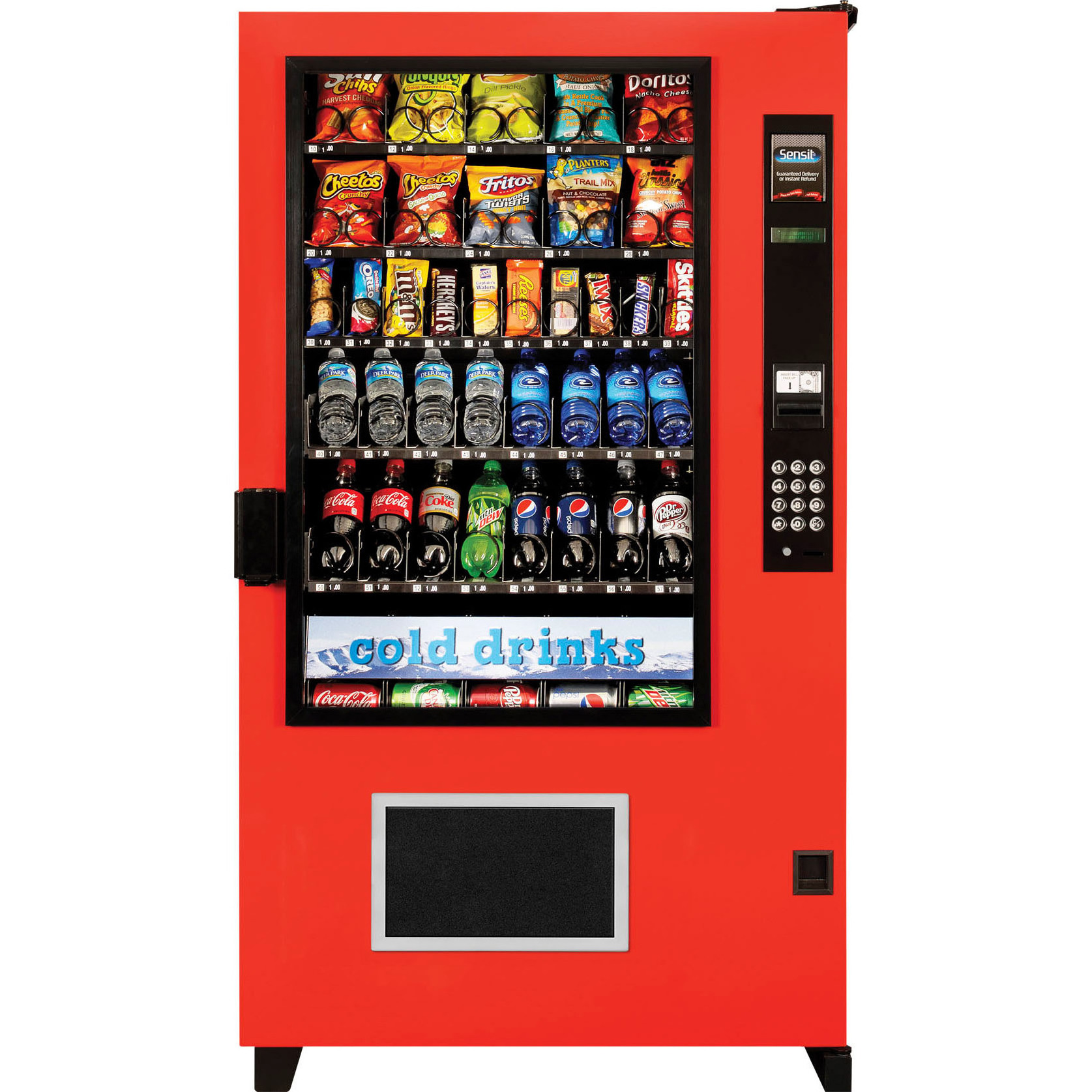 Hot Selling flowers Coin Credit Card Combo Water Machine Vending Machine