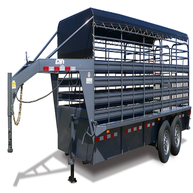 Trailer manufacturers livestock trailer animal transport cattle 2axle fence semi trailer