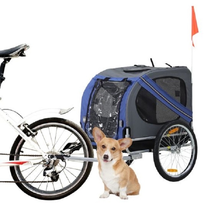 Folding Small Pet Cat Dog Carrier Front Removable Bicycle Handlebar Basket Quick Release Bike Basket Front Handlebar