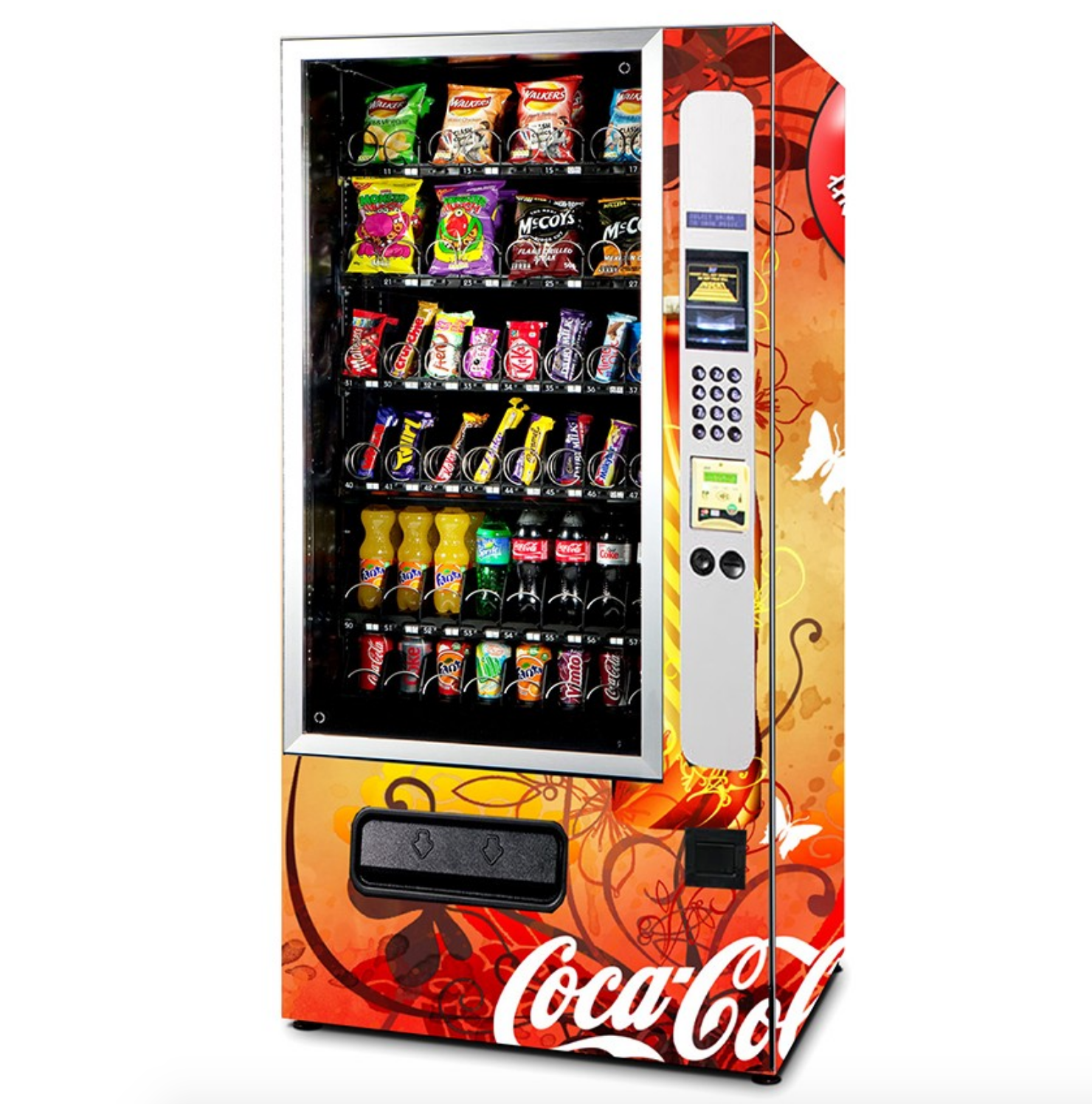 Hot Selling flowers Coin Credit Card Combo Water Machine Vending Machine