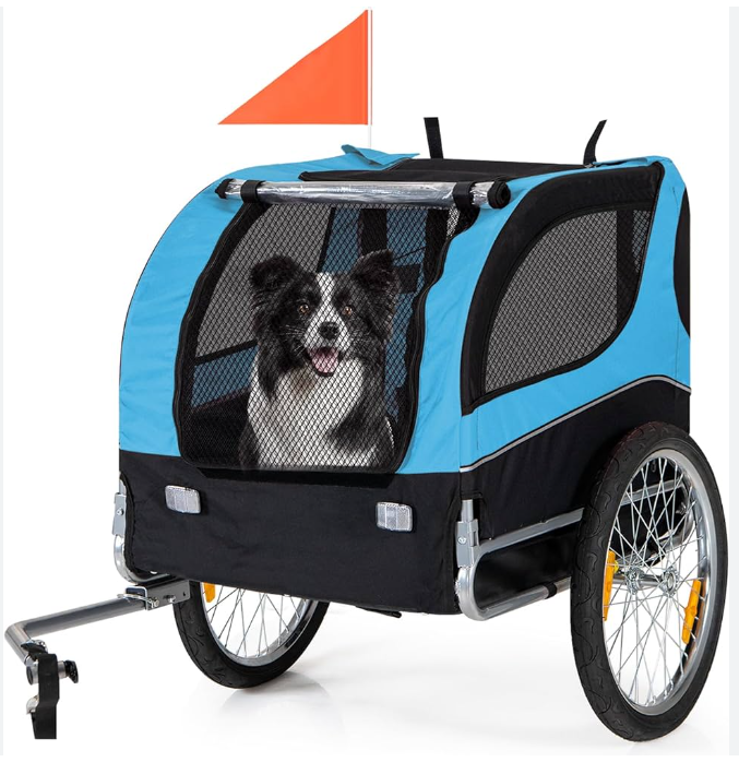 Cycling Accessories Foldable Bicycle Cargo Trailer Bike Trailer for Camping Pet Dog Luggage Carry