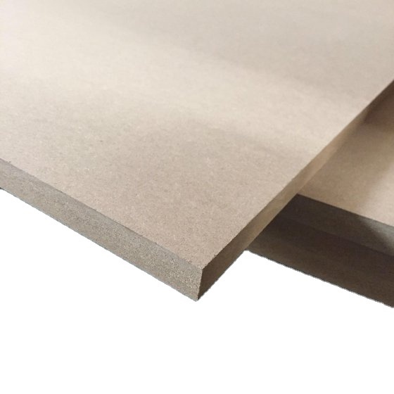 Good Quality Plain MDF Board Double Sides White Melamine MDF Board  factory supply wholesale prices