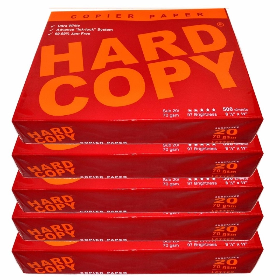 Reliable Hardcopy Bond Paper for All Printing Needs, A4 Size, 70gsm, 75gsm, and 80gsm