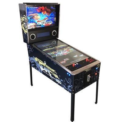 4K 49'' Screen Virtual digital Pinball game machine with force feedback, Solenoids and LED lighting old and new available