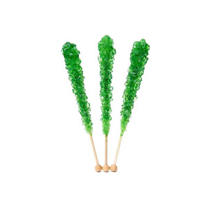 Halal wholesale customization mixed fruit flavor hard candy lollipop Crystal rock candy sticks