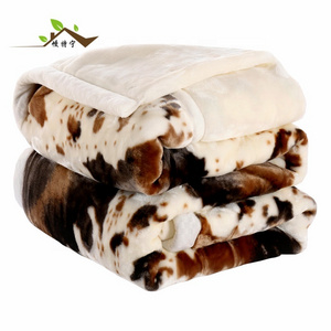 Korean Raschel Blanket Embossed Mink Blanket Super Soft Polyester Hot Wholesale 2ply Mother's Day Woven 100% Polyester ZHENGTANG