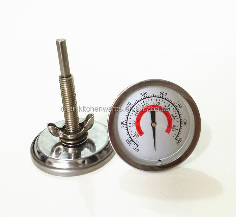 Bimetal Charcoal Pizza Oven Thermometer for Grill and Pizza Ovens