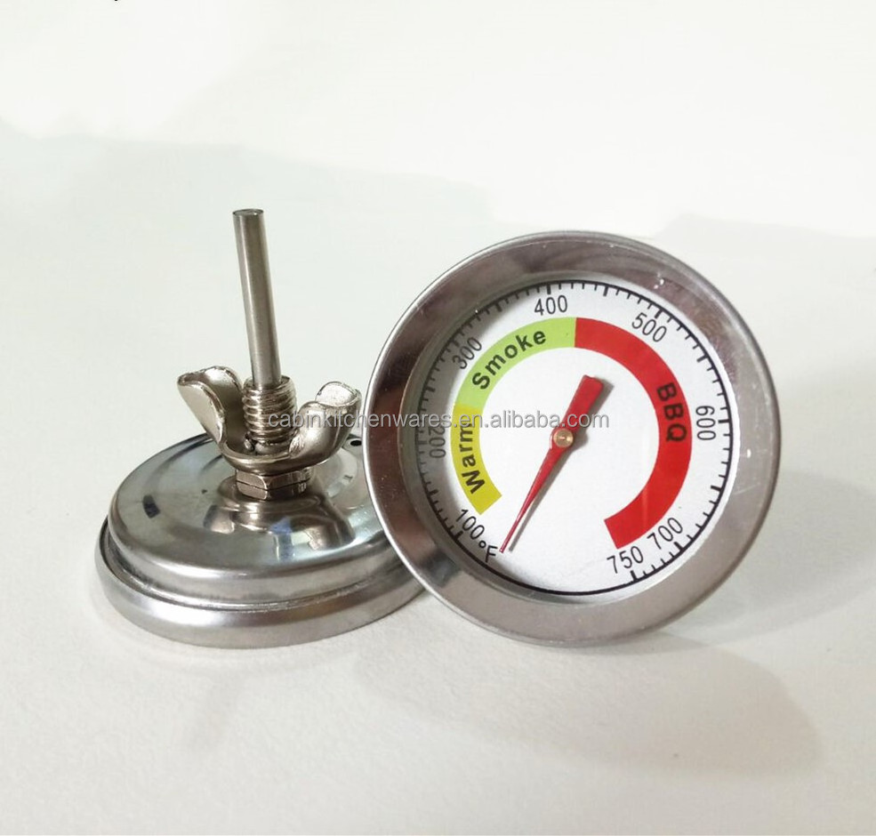 Bimetal Charcoal Pizza Oven Thermometer for Grill and Pizza Ovens