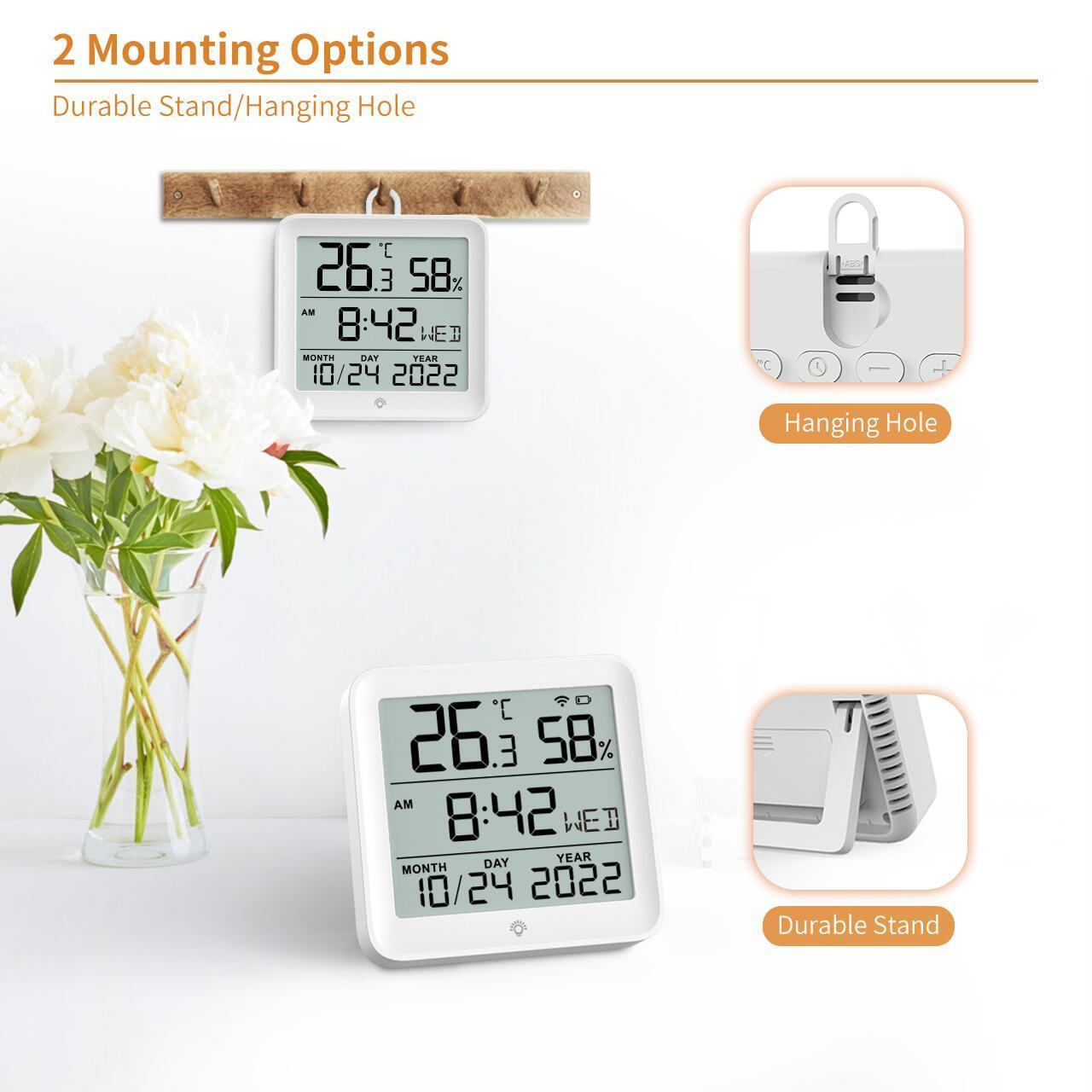 Tuya Smart WiFi Temperature Humidity Sensor with App Control WiFi Thermometer Hygrometer