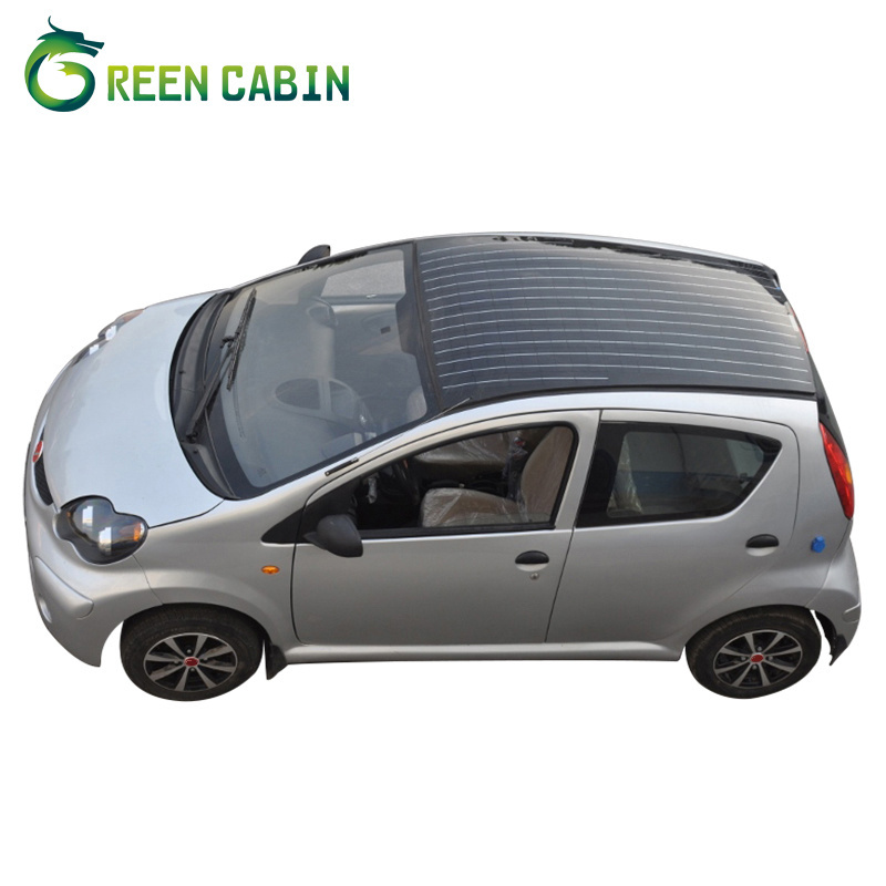 City use solar electric car factory price 4 wheel electric car with solar panel