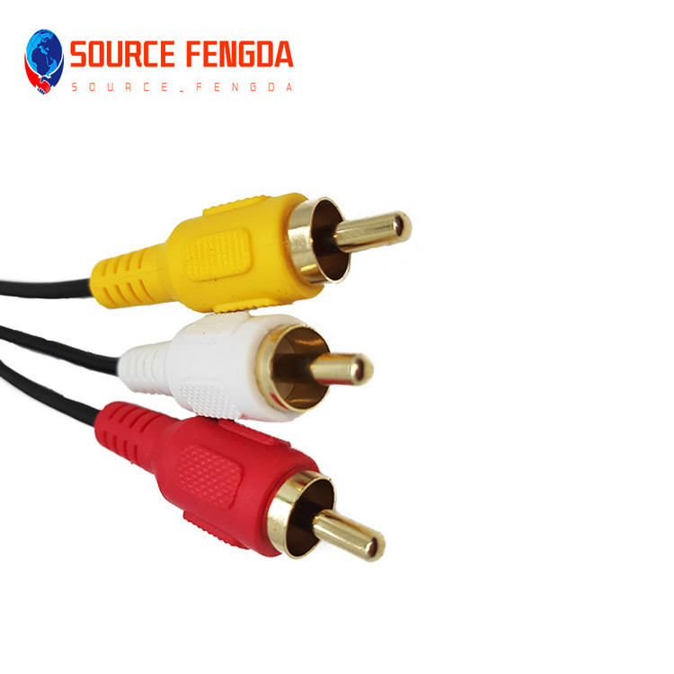 USB data AV cable DC3.5 and 3RCA  transparent Video component cable 3RCA connectors