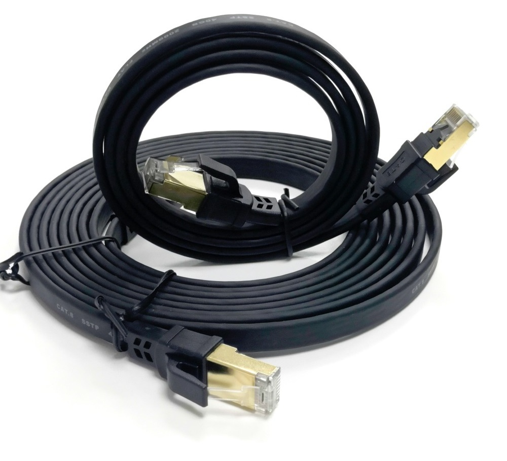 RJ45 CAT8 Network Ethernet Cable Gold 40Gbps SSTP LAN Modem  0.2m to 30m Patch Cords