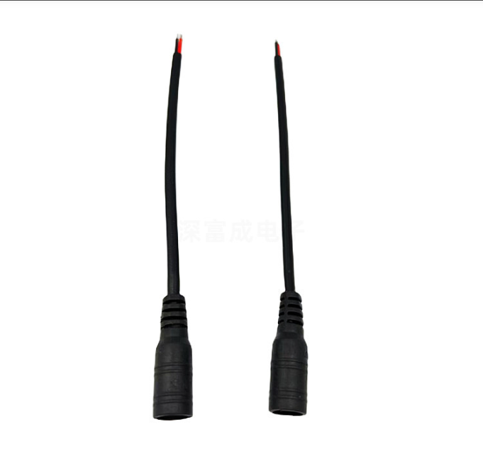 Custom DC5.5*2.1 Power cable 22AWG pure copper DC cable female single head 15cm power cable