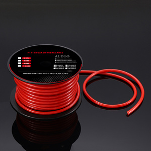 4AWG 6AWG 8AWG 10AWG Copper or CCA Power Ground Wire Cable Red Color Battery Cable Wire RV Automotive Wiring, Car Amp