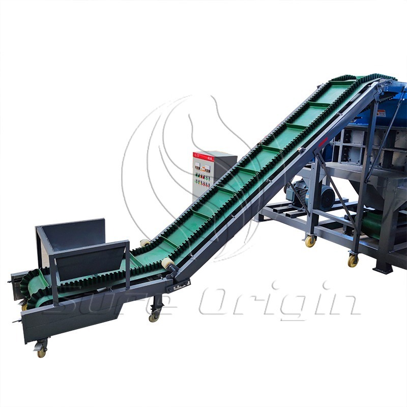 CE Approved Double Shaft Wood Pallet Plastic Industrial Paper Tire Rubber Shredder Machine