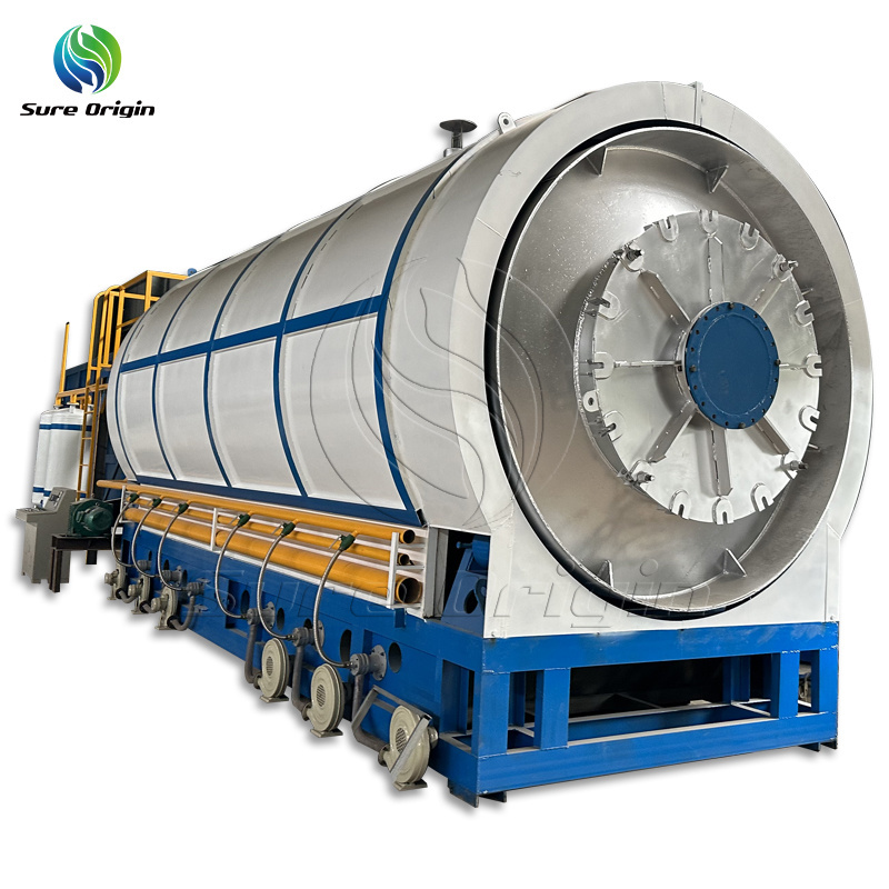 Small Scale Waste Tire Pyrolysis to Carbon Black and Oil Recycling Machine